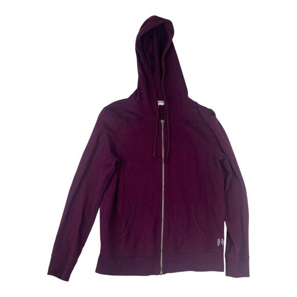 Victoria's Secret size medium Deep Purple Zip-Up jacket sweatshirt seqiun angel - Picture 2 of 7